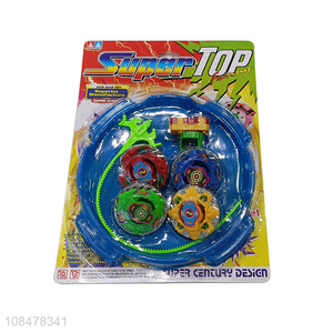 Wholesale kids spinning top with launcher, 3 spinning tops 1 launcher
