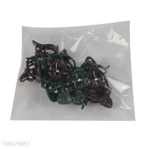 China wholesale green plant orchid clips fixed clips