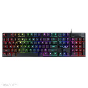 Wholesale 104 keys backlit wired gaming keyboard for Windows PC gamers