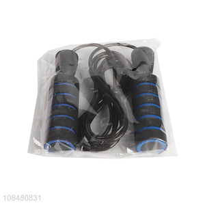 Factory price adjustable sports jump rope with anti-slip handle