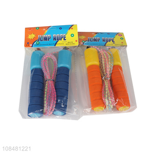 China wholesale plastic fitness sports jumping rope for exercise
