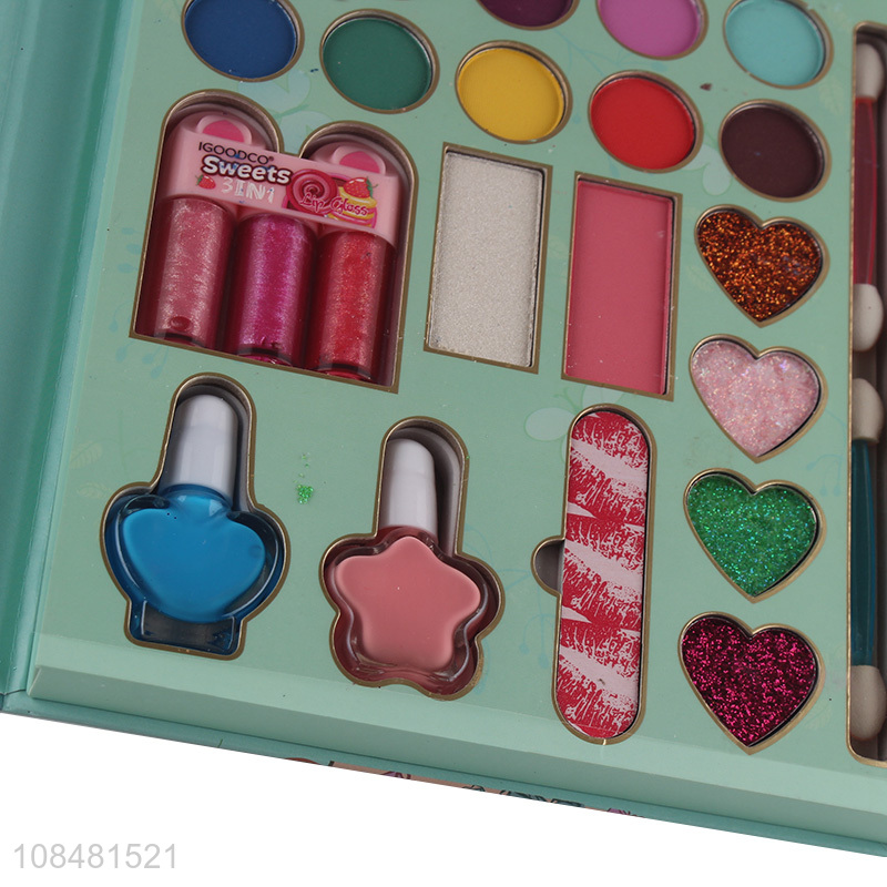 Factory price diy eyeshadow palette girls kids makeup toy