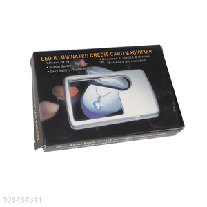 Factory price led illuminated credit card magnifier for sale