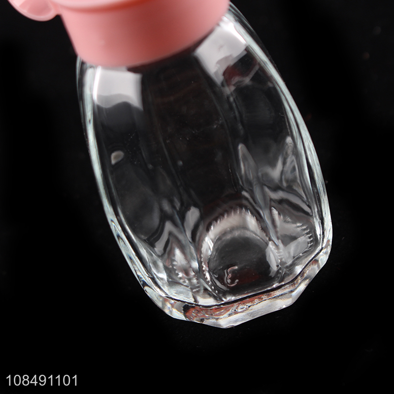 Wholesale glass salt pepper shaker seasoning bottle with plastic lid