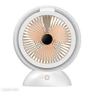 New products portable desktop rechargeable electric mini fan with light