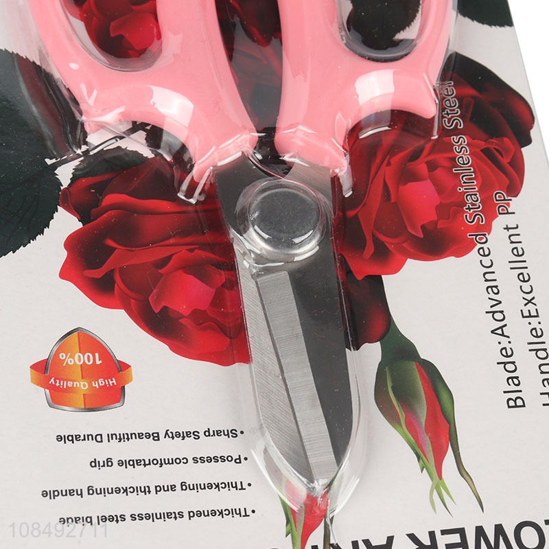 Wholesale 6.5inch stainless steel flower art scissors garden scissors