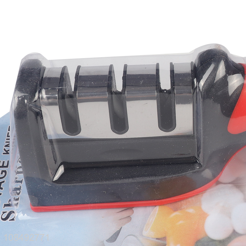 Wholesale kitchen tools 3-stage knife sharpener for all style knives