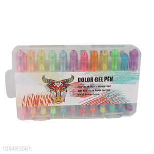 High quality 24 colors hand account gel pen for students