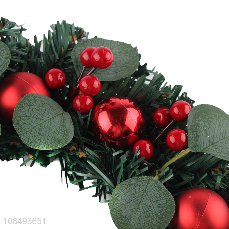 New products artificial Christmas wreath for Christmas door ornaments