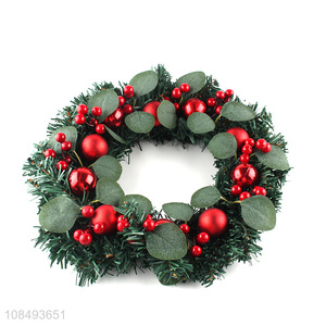 New products artificial Christmas wreath for Christmas door ornaments