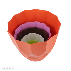 New products multicolor plastic flower pot plant pot