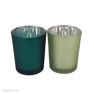 Wholesale opaque glass candle holder for home and wedding party decor