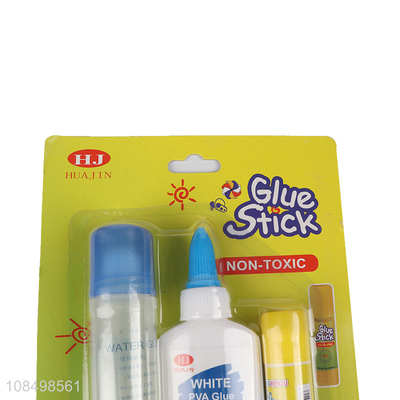 Wholesale from china non-toxic glue stick white pva glue set
