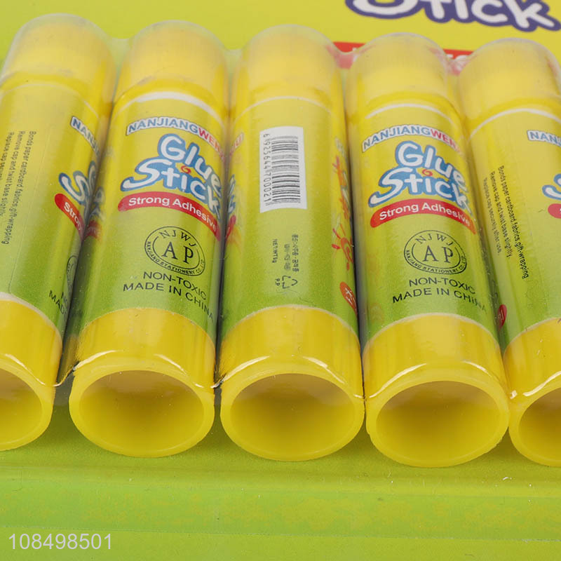 Online wholesale 5pieces non-toxic glue stick solid gum set