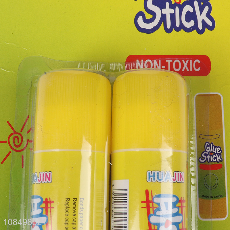 Hot selling 2pieces school office use glue stick set wholesale