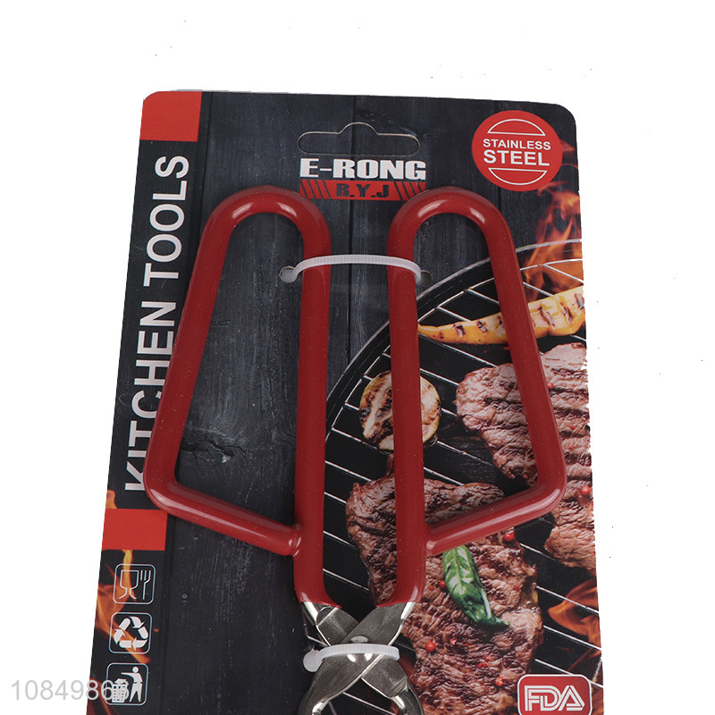 Wholesale price stainless steel food clip barbecue clip