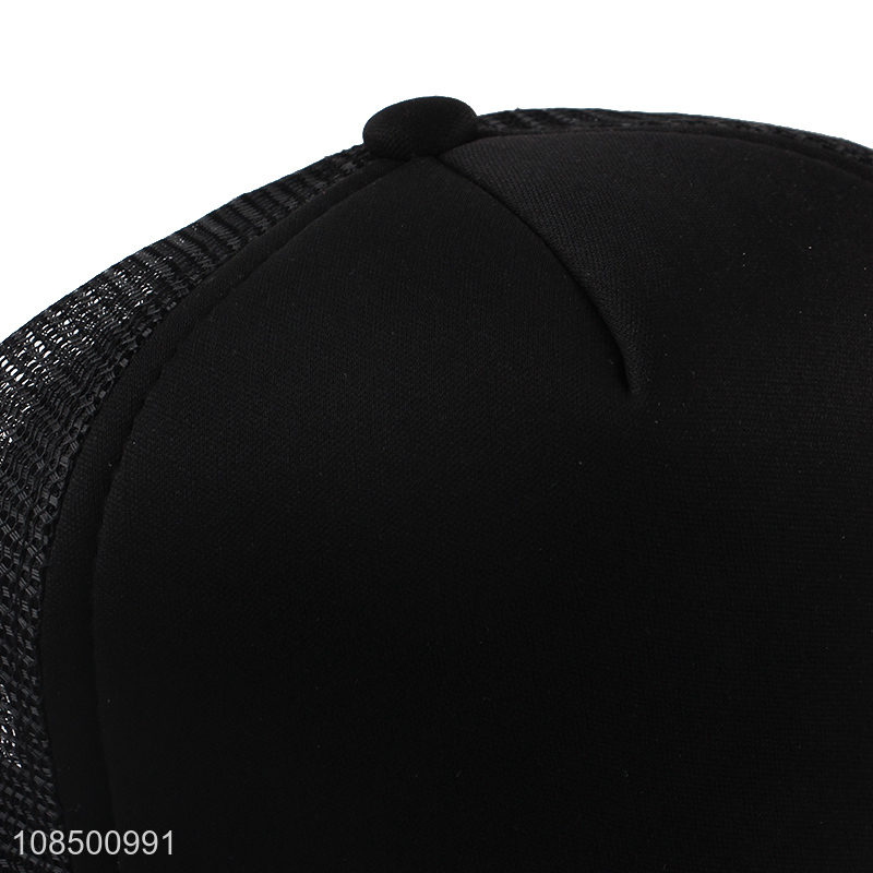 Wholesale solid color summer mesh-back cap unisex baseball cap