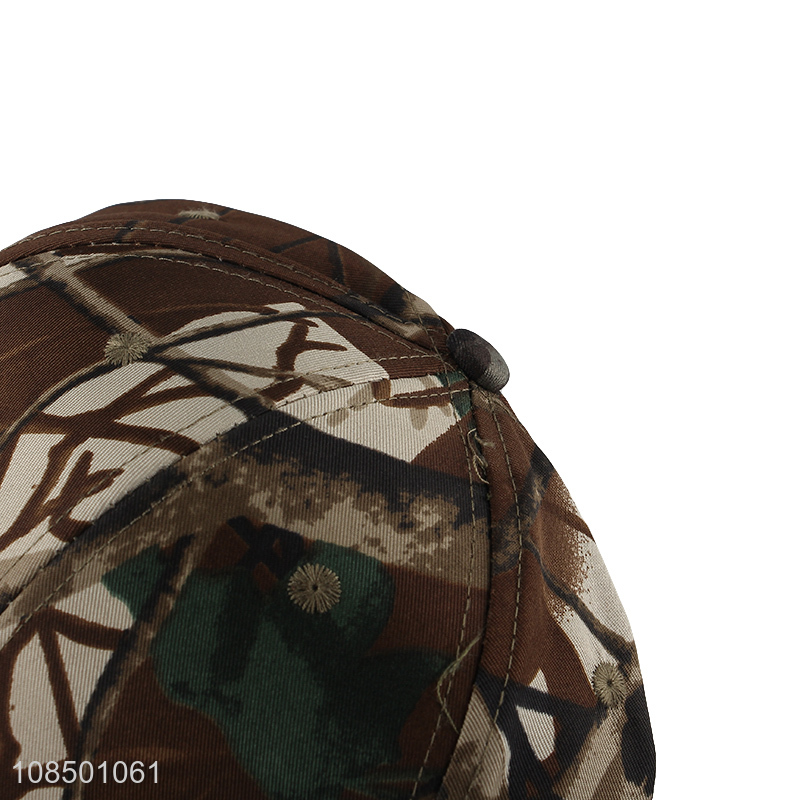 High quality camouflage baseball cap 6 panels baseball hat