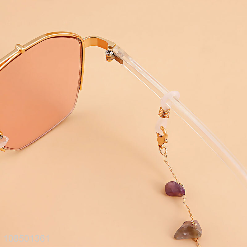 Factory wholesale natural gravel eyeglass chain mask chain