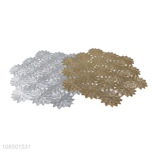 Popular design table mats metallic washable <em>placemat</em> for decoration