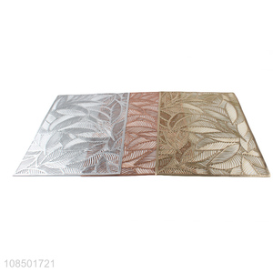 High quality reusable wipeable heat insulation non-slip pvc placemat