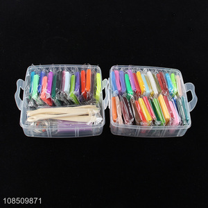 Wholesale 50 colors DIY polymer clay kit with clay tools