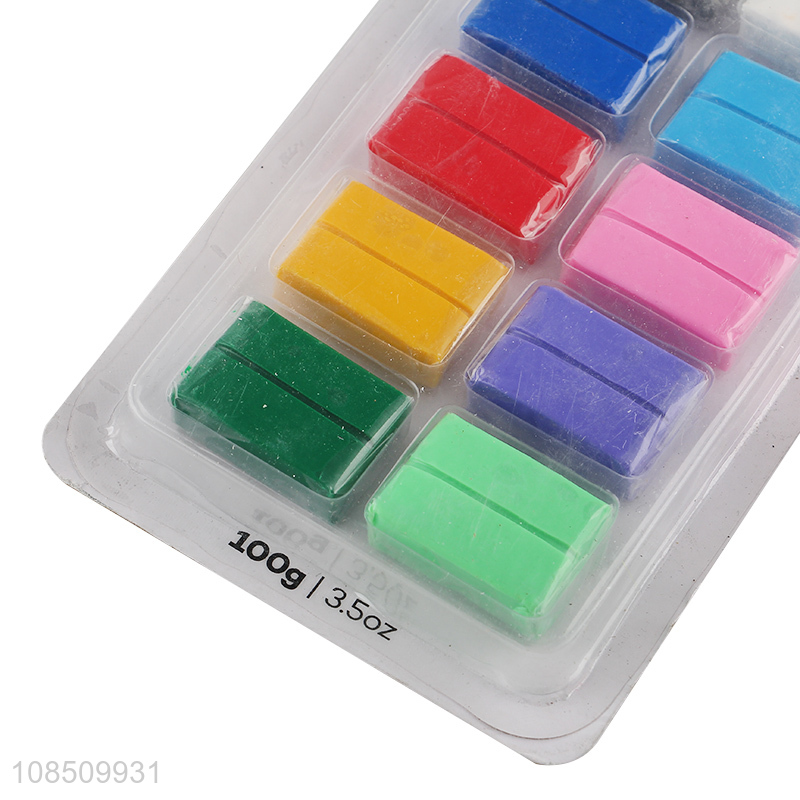 Good quality 10 colors polymer clay kit for kids and beginners