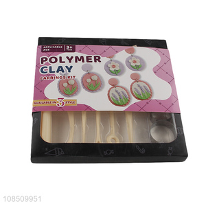 Wholesale polymer clay earring making kit for teens and adults