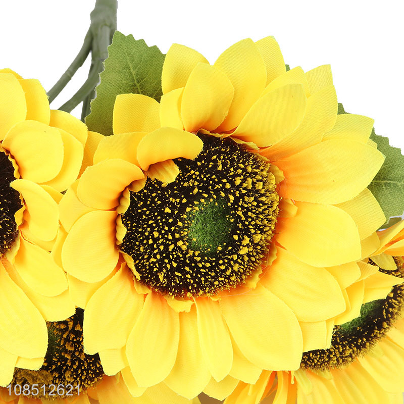 Hot selling realistic sunflowers fake sunflowers artificial flowers