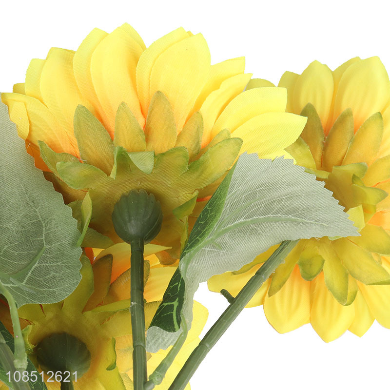 Hot selling realistic sunflowers fake sunflowers artificial flowers
