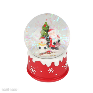 Factory supply Christmas snow globe Xmas water globe ornament