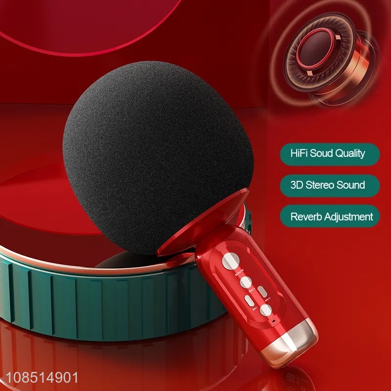 Popular product portable handheld wireless karaoke microphone for home and party