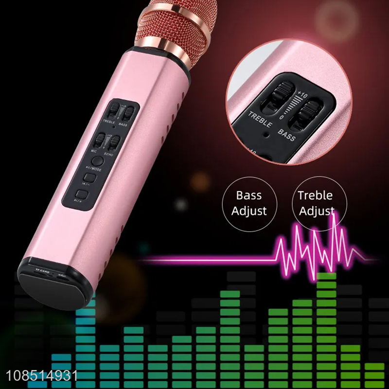 Wholesale trendy aluminium alloy microphone karaoke player wireless microphone