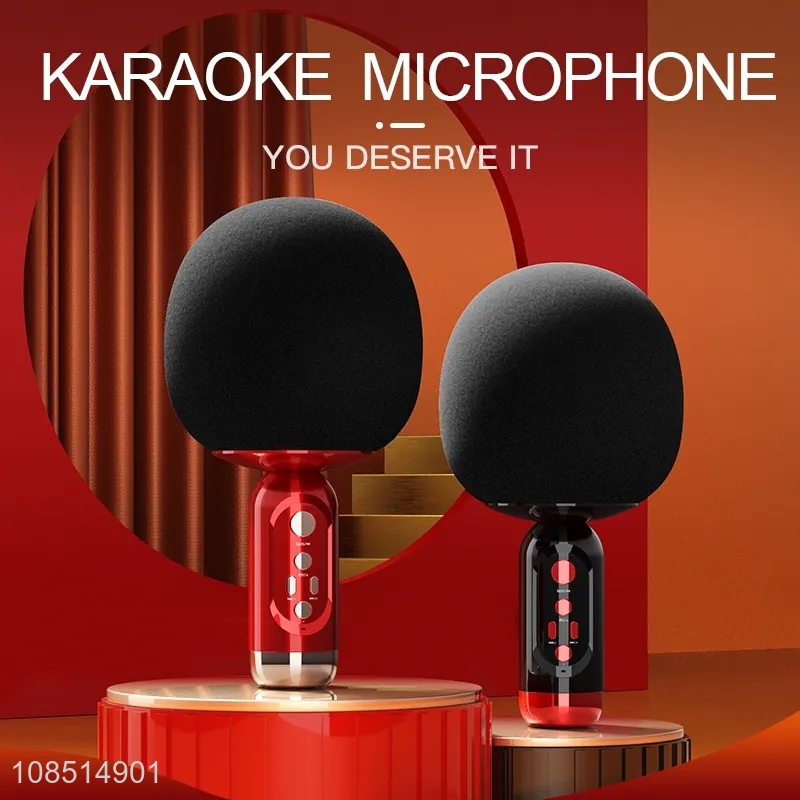 Popular product portable handheld wireless karaoke microphone for home and party