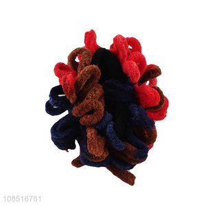 New products 6pcs/set woven hair bands hair ropes hair ties