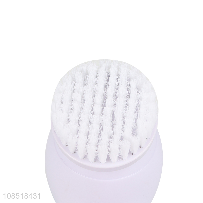 Wholesale soft bristle electric facial cleaner excluding AA batteries