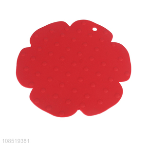 Wholesale from china red heat resistant silicone place mats