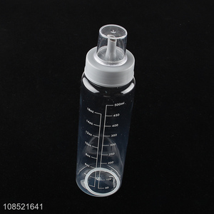 High quality transparent glass oil vinegar bottle with scale
