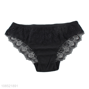 Hot sale breathable cotton brief lace panties for women girls