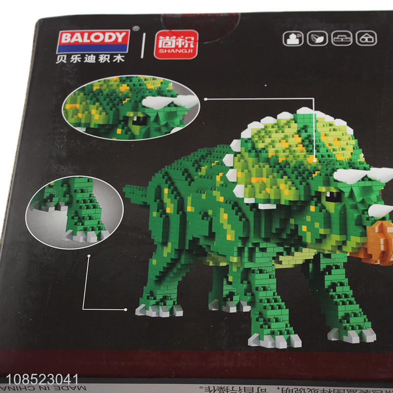 New product triceratops building blocks set dinosaur building blocks