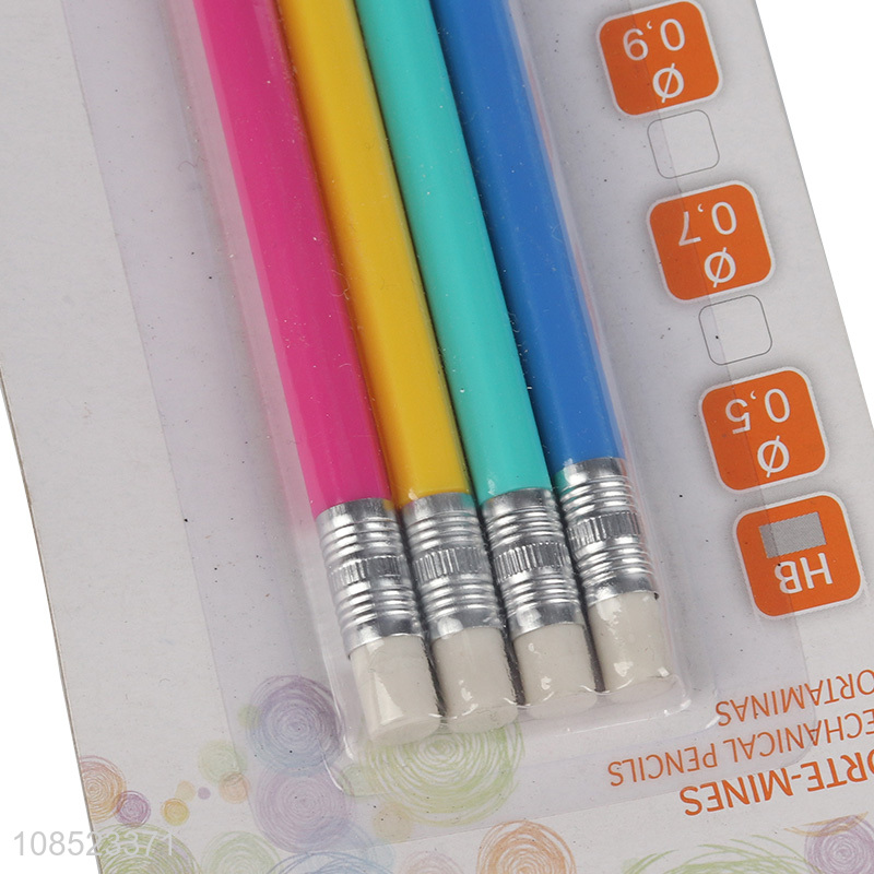Hot selling school office 4pieces mechanical pencils