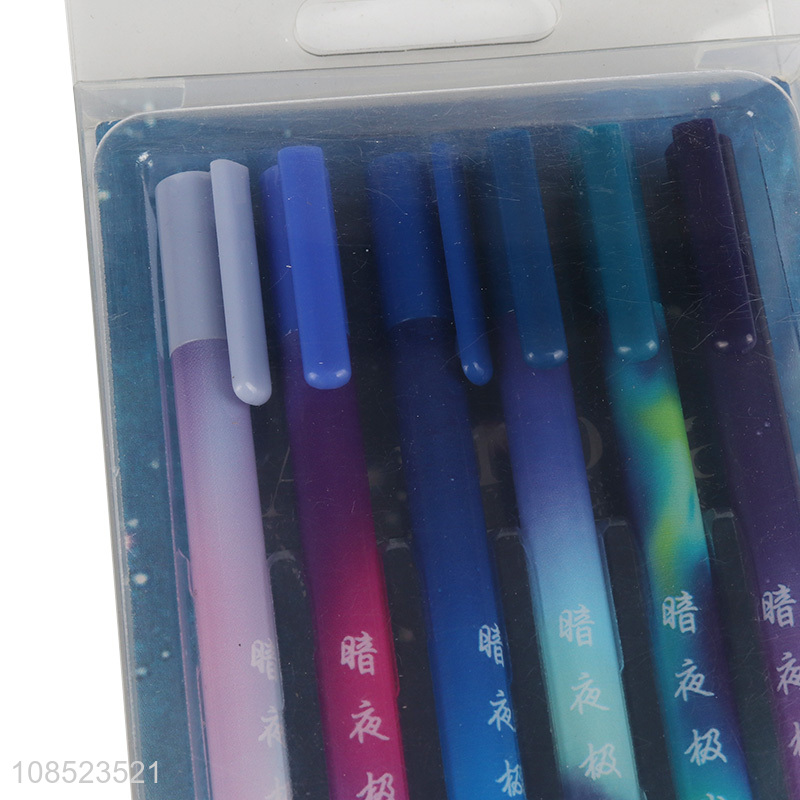 Yiwu market reusable students stationery gel pen set