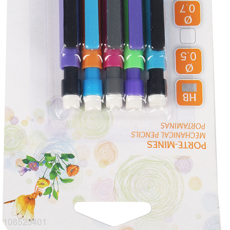 New products 5pieces reusable mechanical pencils set for school