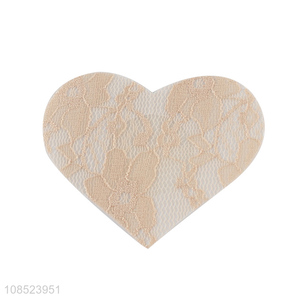 Hot items heart shape lace disposable nipper cover sticker