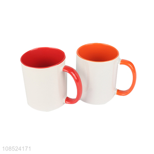 Yiwu market sublimation mugs ceramic drinking cup with handle