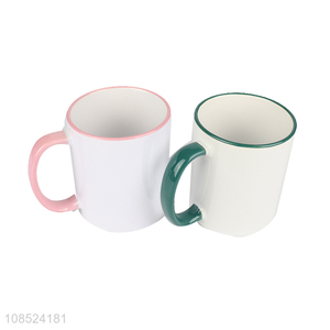Good quality custom logo blank sublimation ceramic mugs