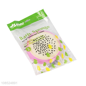 New products dragon fruit shape bath shower sponge for exfoliating