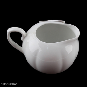 New design fine ceramic coffee creamer pitcher milk jug wholesale