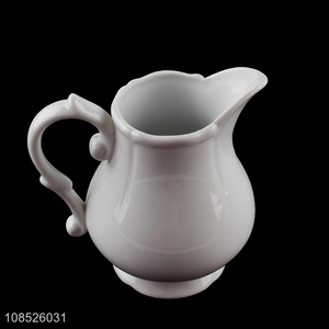 Factory supply ceramic milk jar for home, hotel and restaurant
