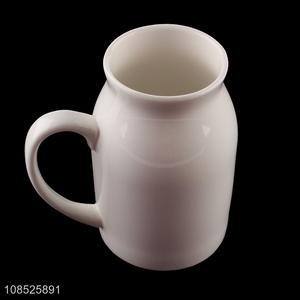 High quality large capacity ceramic mug plain drinking cup